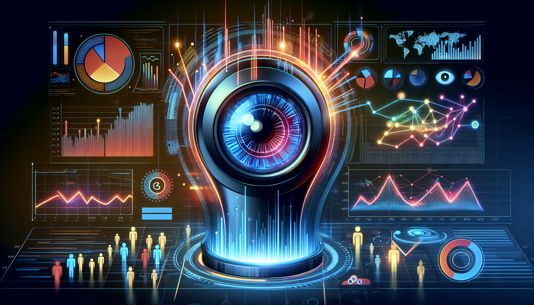 Ilustracja przedstawiająca monitorowanie i analizę konkurencji w Senuto