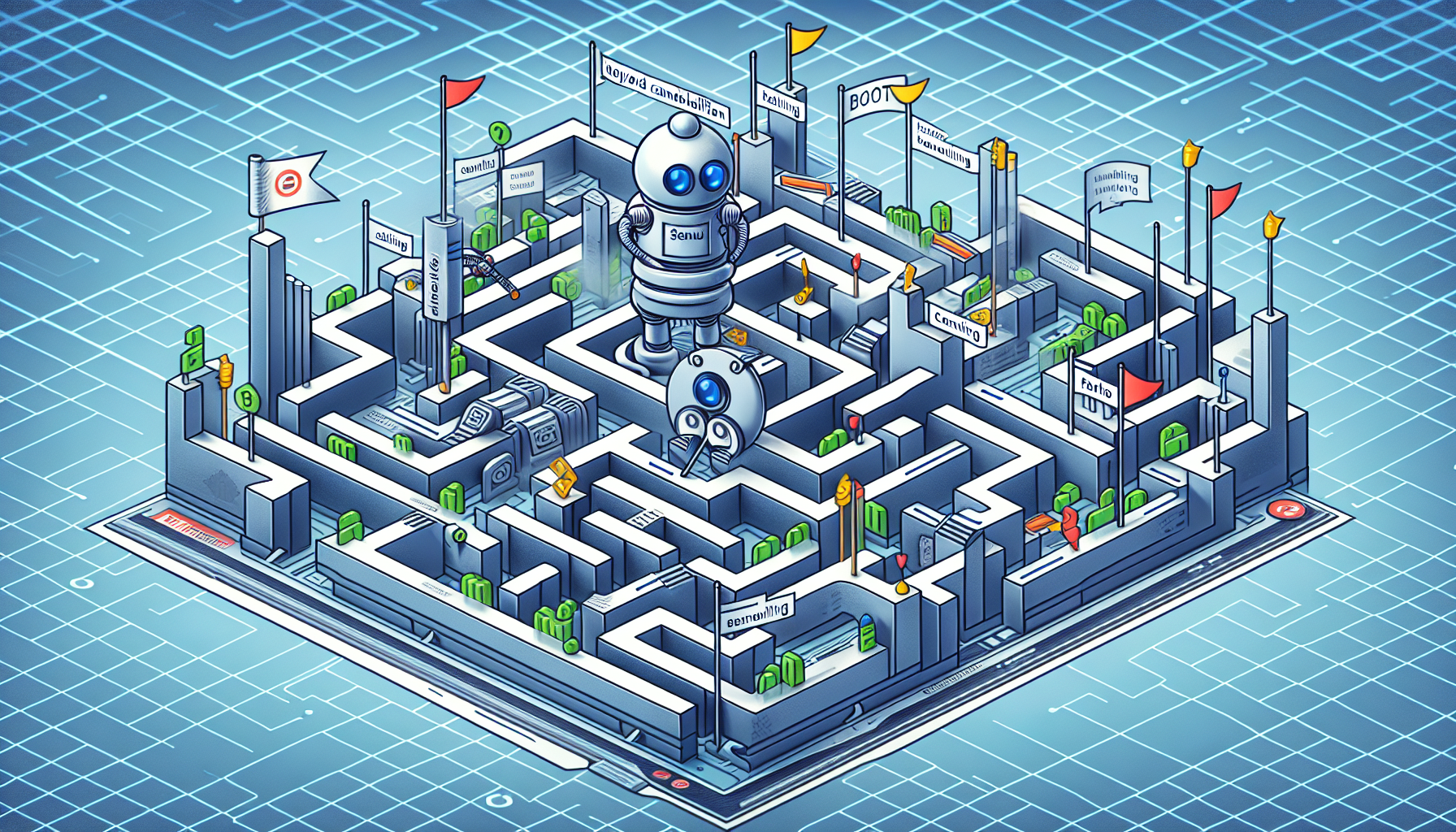 Ilustracja przedstawiająca unikanie kanibalizacji słów kluczowych dzięki Senuto